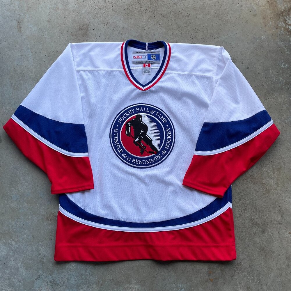 CCM Hockey Hall Of Fame Official Jersey Men's Size Large Made in Canada